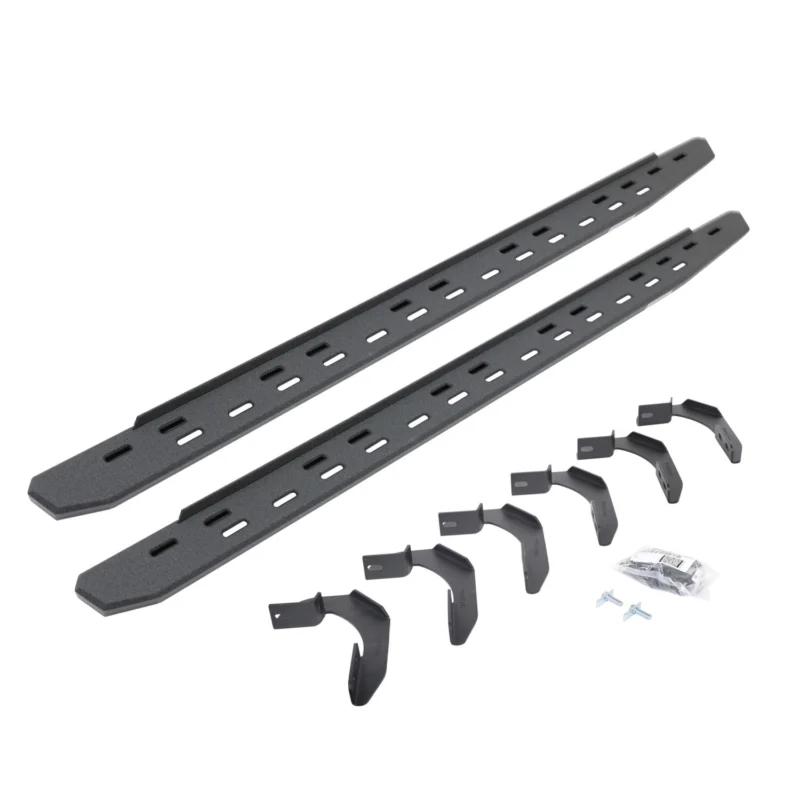 Go Rhino 69634668ST - RB30 Running Boards, Black, Protective Bedliner coating