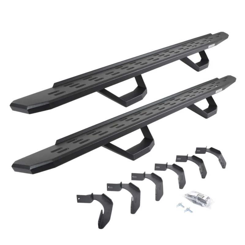 Go Rhino 6963468020PC - RB30 Running Boards, Black, Galvanized Steel