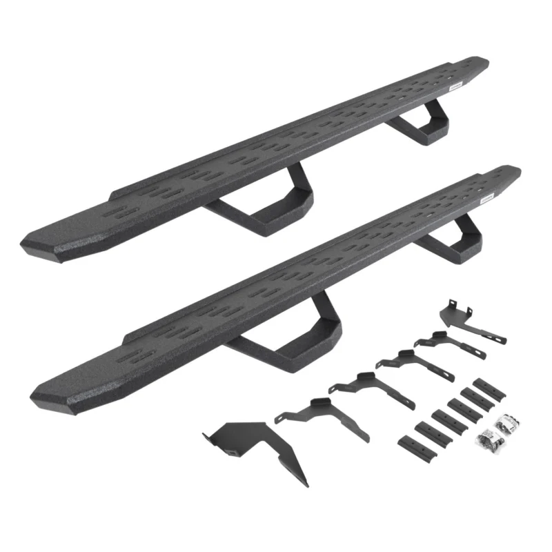 Go Rhino 6963688020T - RB30 Running Boards, Black, Protective Bedliner coating