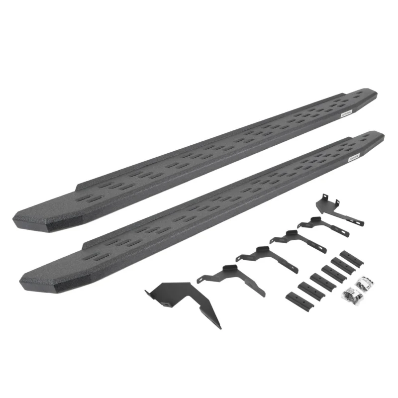 Go Rhino 69636880T - RB30 Running Boards, Black, Protective Bedliner coating