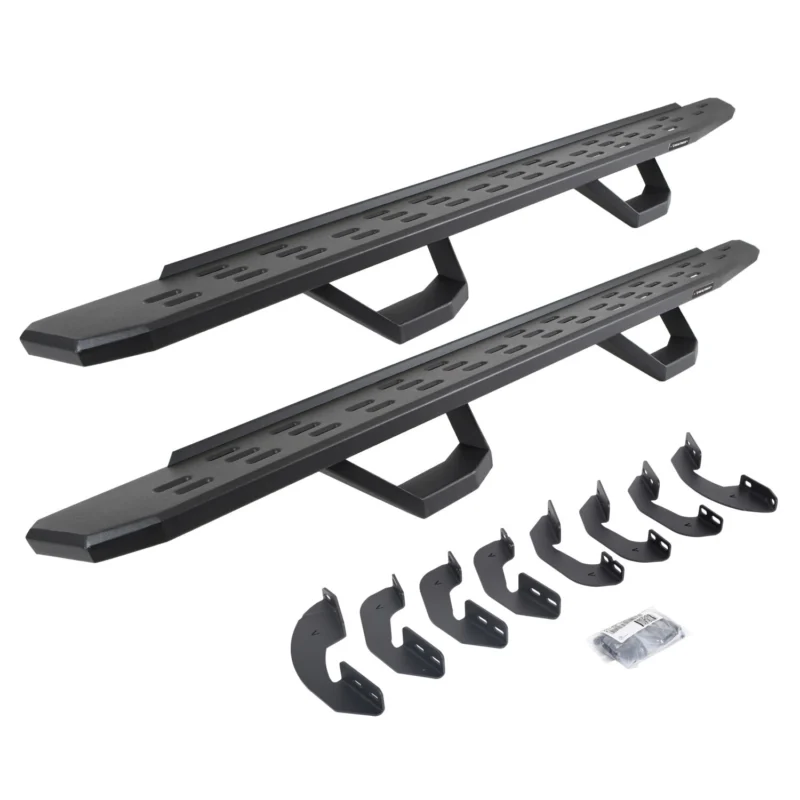 Go Rhino 6964158020PC - RB30 Running Boards, Black, Galvanized Steel