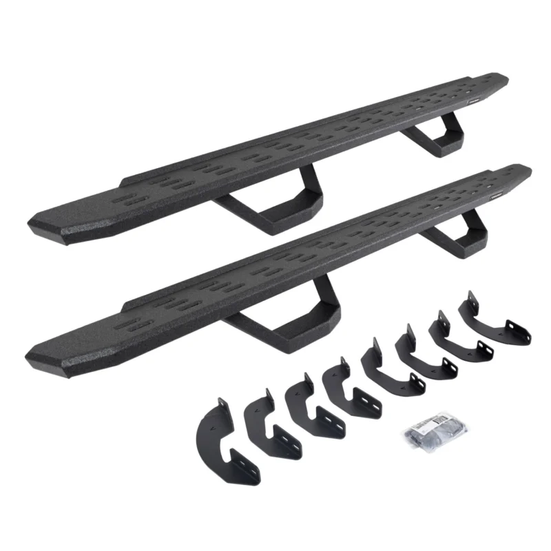 Go Rhino 6964158020T - RB30 Running Boards, Black, Protective Bedliner coating