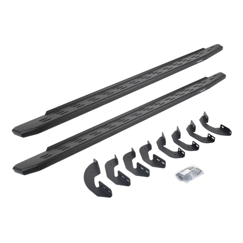 Go Rhino 69641580PC - RB30 Running Boards, Black, Galvanized Steel