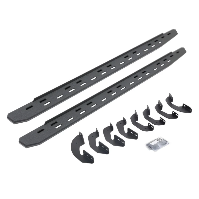 Go Rhino 69641580ST - RB30 Running Boards, Black, Protective Bedliner coating