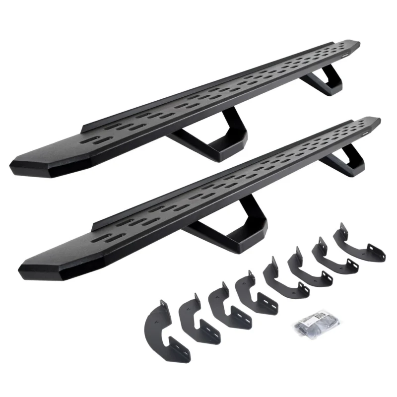 Go Rhino 6964168720PC - RB30 Running Boards, Black, Galvanized Steel
