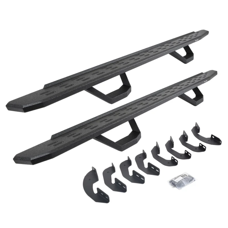 Go Rhino 6964168720T - RB30 Running Boards, Black, Protective Bedliner coating