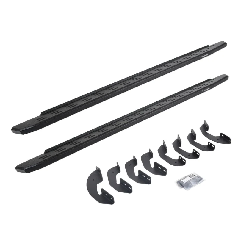 Go Rhino 69641687T - RB30 Running Boards, Black, Protective Bedliner coating