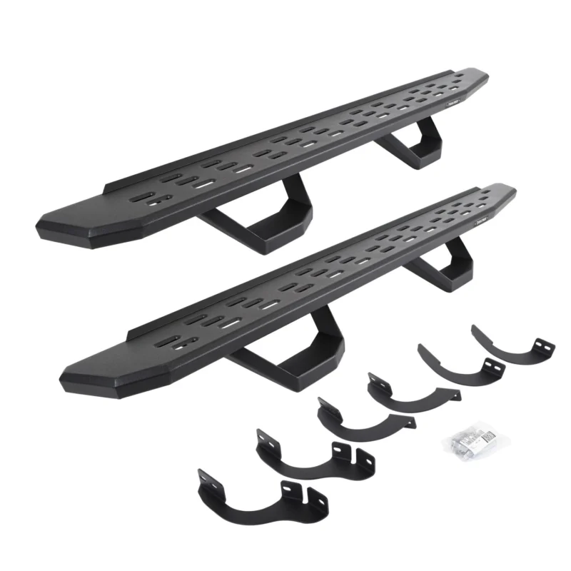 Go Rhino 6964256820T - RB30 Running Boards, Black, Protective Bedliner coating