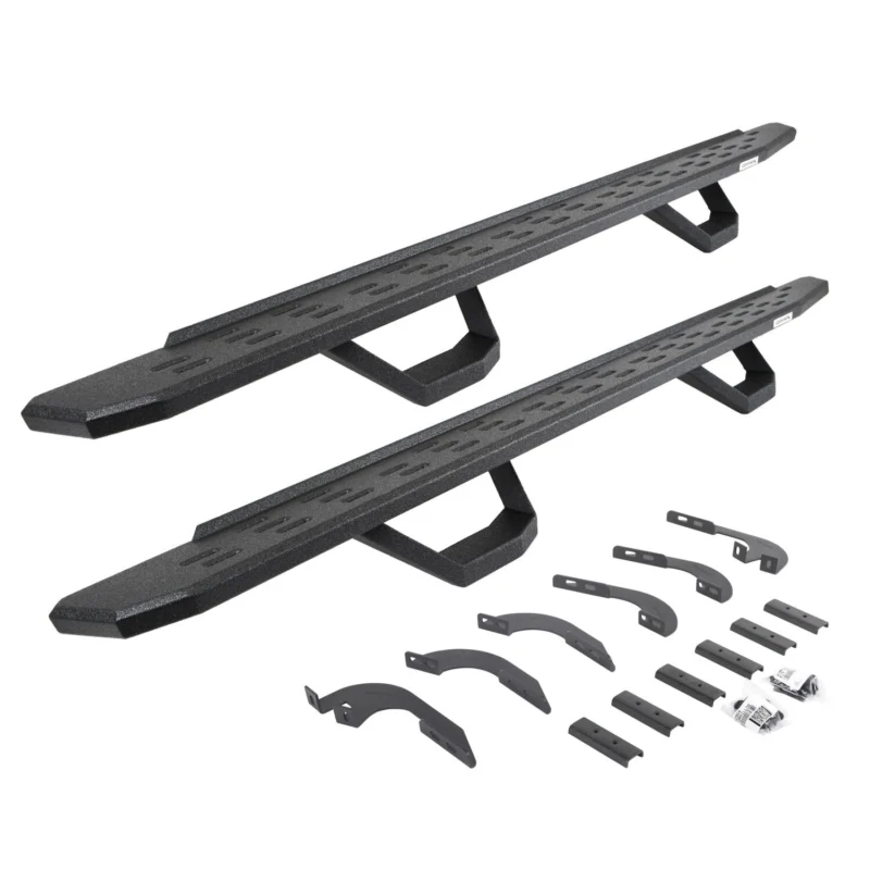 Go Rhino 6964276820T - RB30 Running Boards, Black, Protective Bedliner coating