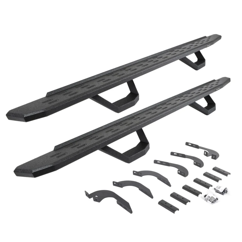 Go Rhino 6964298720T - RB30 Running Boards, Black, Protective Bedliner coating