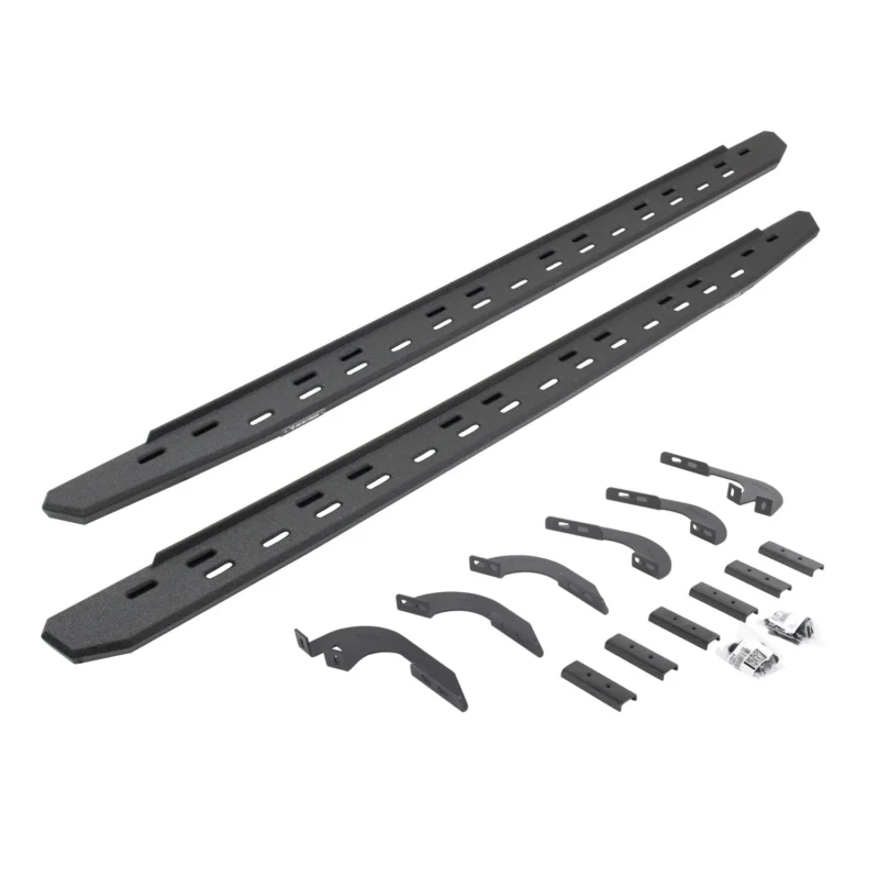 Go Rhino 69642987ST - RB30 Running Boards, Black, Protective Bedliner coating