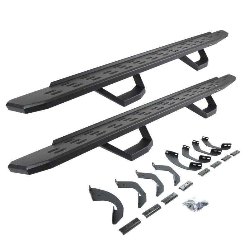 Go Rhino 6964358020PC - RB30 Running Boards, Black, Galvanized Steel