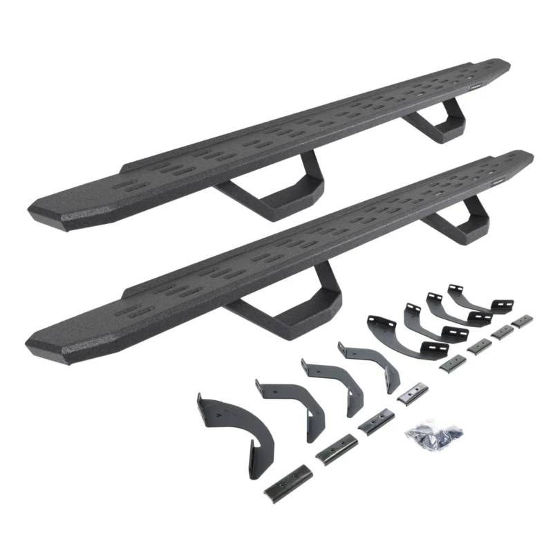 Go Rhino 6964358020T - RB30 Running Boards, Black, Protective Bedliner coating