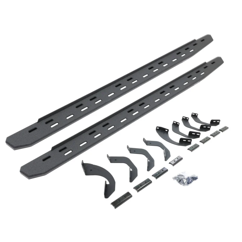 Go Rhino 69643580ST - RB30 Running Boards, Black, Protective Bedliner coating