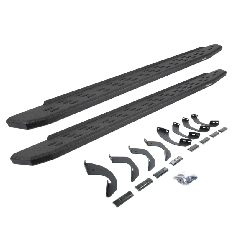 Go Rhino 69643580T - RB30 Running Boards, Black, Protective Bedliner coating