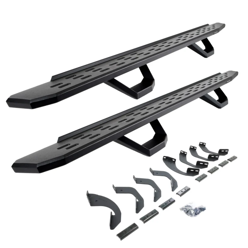 Go Rhino 6964368720PC - RB30 Running Boards, Black, Galvanized Steel