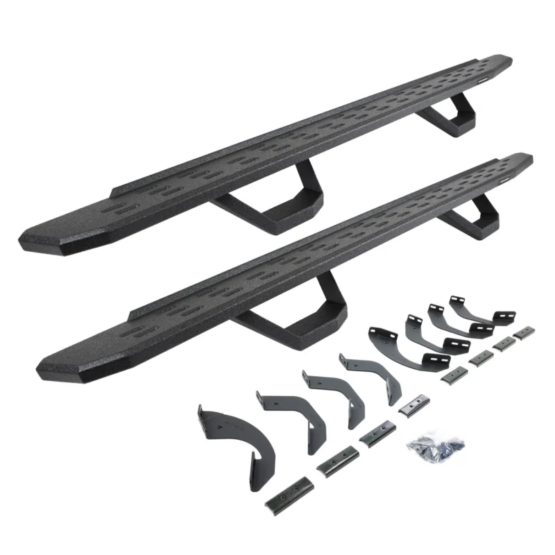 Go Rhino 6964368720T - RB30 Running Boards, Black, Protective Bedliner coating