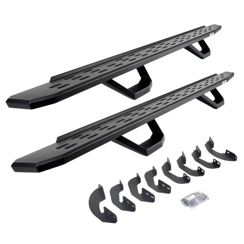 Go Rhino 6964397320PC - RB30 Running Boards, Black, Galvanized Steel
