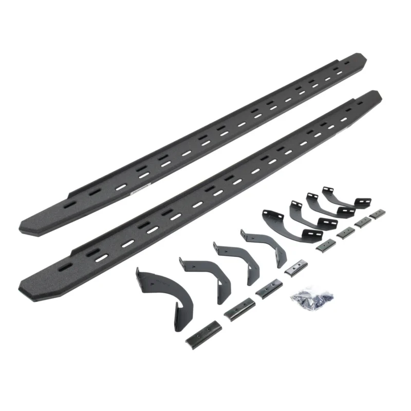 Go Rhino 69643973ST - RB30 Running Boards, Black, Protective Bedliner coating