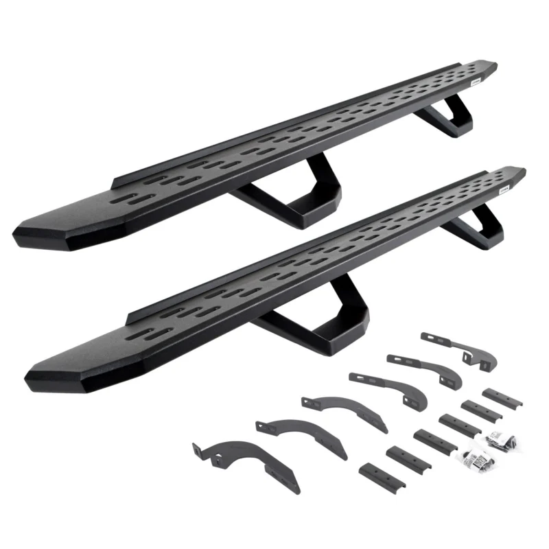Go Rhino 6964456820PC - RB30 Running Boards, Black, Galvanized Steel