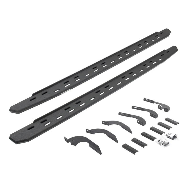 Go Rhino 69644568ST - RB30 Running Boards, Black, Protective Bedliner coating