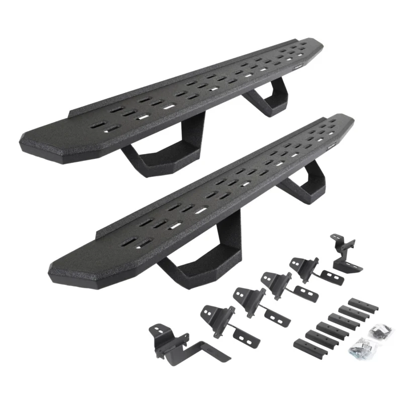 Go Rhino 6965056820T - RB30 Running Boards, Black, Protective Bedliner coating