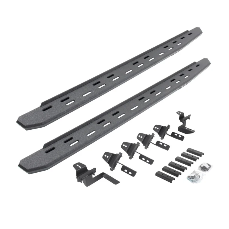 Go Rhino 69650568ST - RB30 Running Boards, Black, Protective Bedliner coating