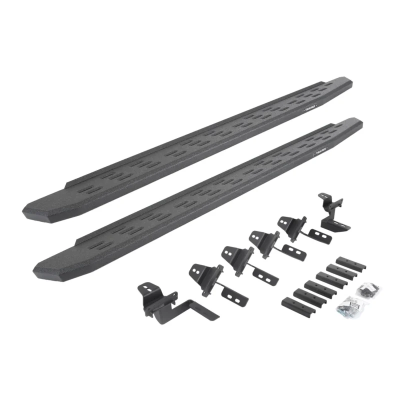 Go Rhino 69650568T - RB30 Running Boards, Black, Protective Bedliner coating