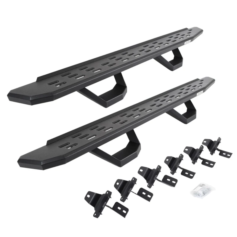 Go Rhino 6965067320T - RB30 Running Boards, Black, Protective Bedliner coating