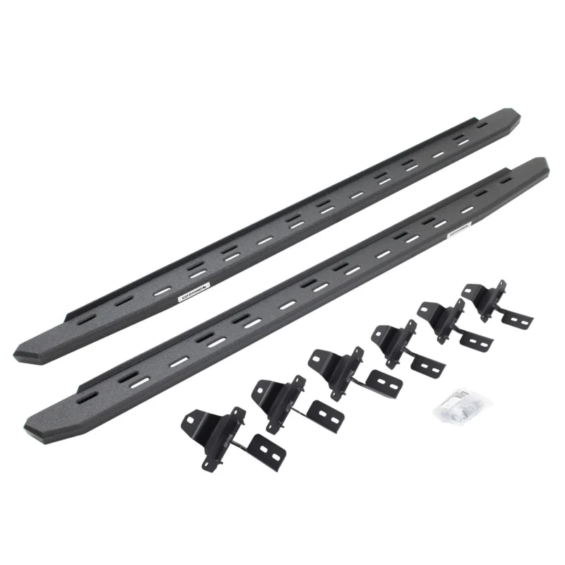 Go Rhino 69650673ST - RB30 Running Boards, Black, Protective Bedliner coating