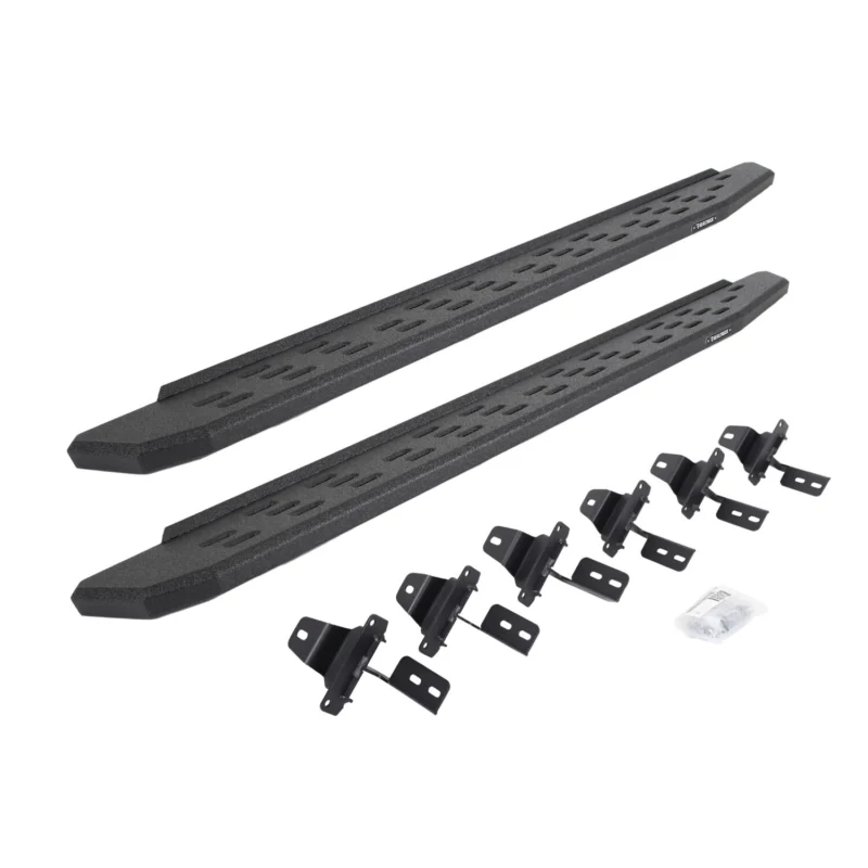 Go Rhino 69650673T - RB30 Running Boards, Black, Protective Bedliner coating