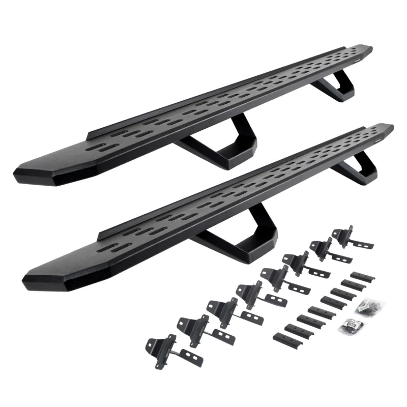 Go Rhino 6965168720PC - RB30 Running Boards, Black, Galvanized Steel