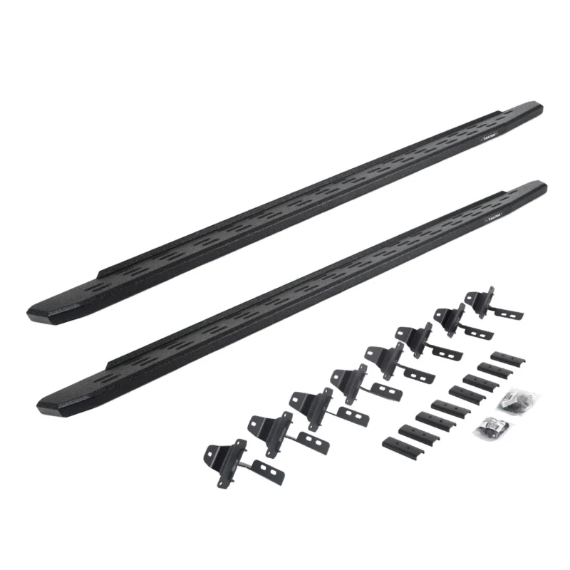 Go Rhino 69651687T - RB30 Running Boards, Black, Protective Bedliner coating