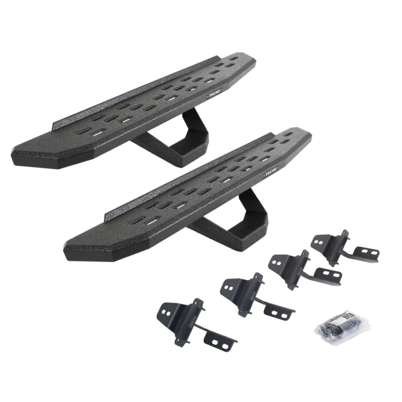 Go Rhino 6969264810PC - RB30 Running Boards, Black, Galvanized Steel