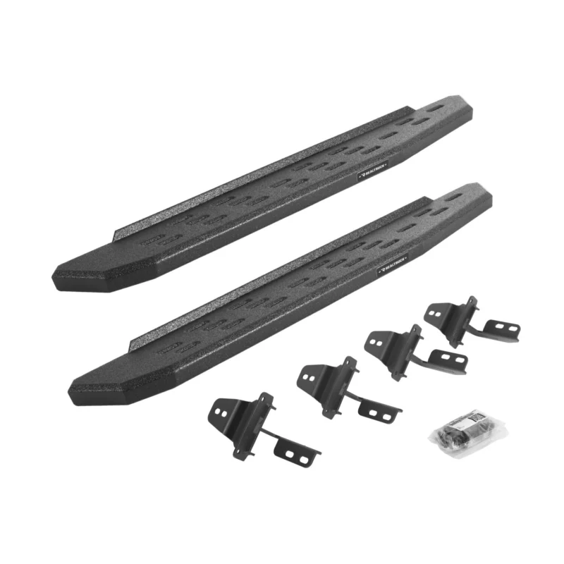 Go Rhino 69692648T - RB30 Running Boards, Black, Protective Bedliner coating