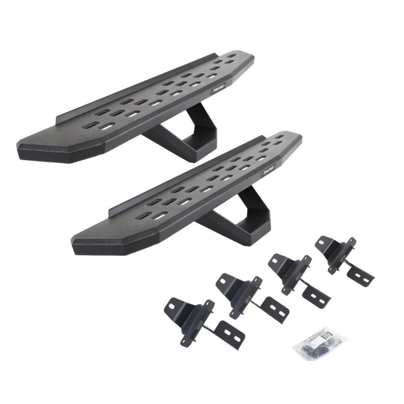 Go Rhino 6969274810PC - RB30 Running Boards, Black, Galvanized Steel