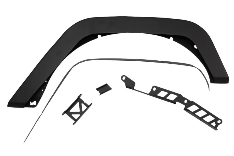 Go Rhino 701132T - JK 3" Rear Fenders, Textured Black, Trailline