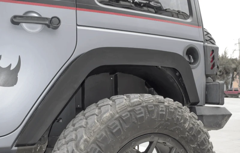 Go Rhino 702002T - JK Wheel Well Liners, Black, Jeep Accessory