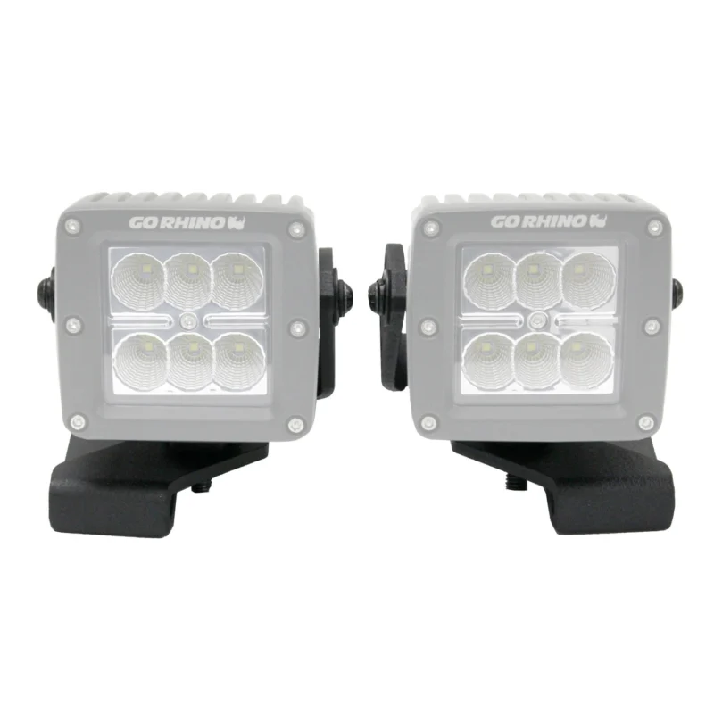 Go Rhino 732230T - Center Hood Mount, Black, Jeep Accessory