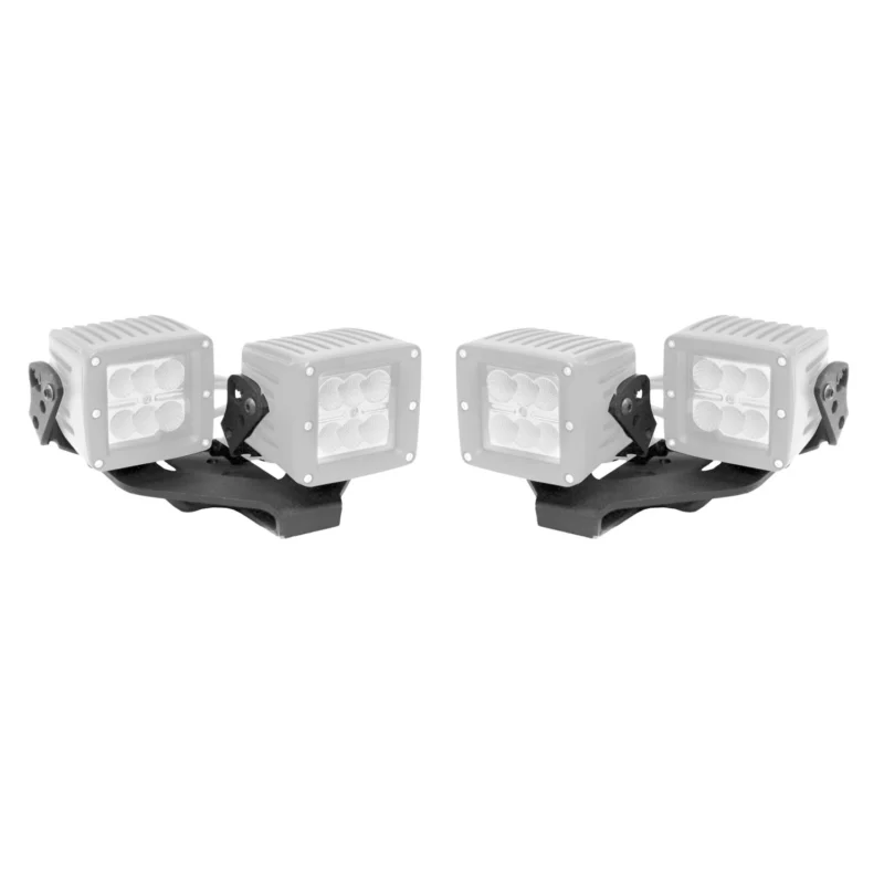 Go Rhino 732231T - Center Hood Mount, Black, Jeep Accessory