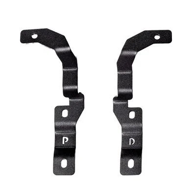 Go Rhino 732255T - Hood Light Mounts, Black, Steel