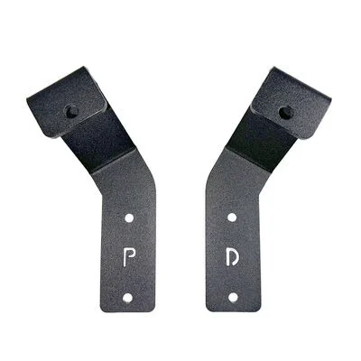 Go Rhino 732275T - Hood Light Mounts, Black, Steel