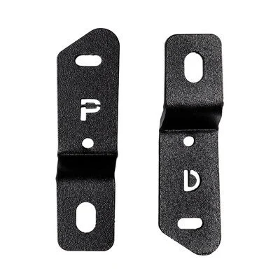 Go Rhino 732280T - Hood Light Mounts, Black, Steel
