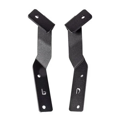 Go Rhino 732290T - Hood Light Mounts, Black, Steel
