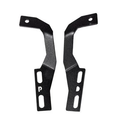 Go Rhino 732305T - Hood Light Mounts, Black, Steel