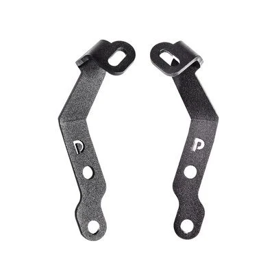 Go Rhino 732310T - Hood Light Mounts, Black, Steel