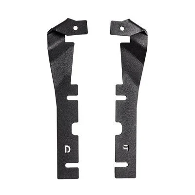 Go Rhino 732335T - Hood Light Mounts, Black, Steel