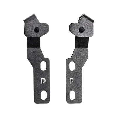Go Rhino 732355T - Hood Light Mounts, Black, Steel