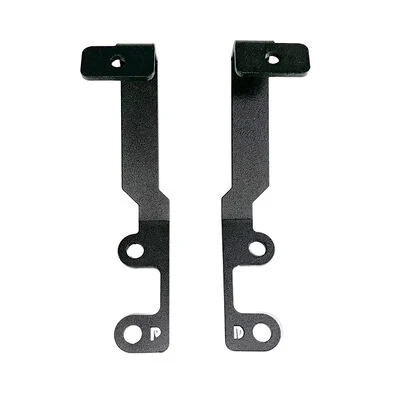 Go Rhino 732365T - Hood Light Mounts, Black, Steel