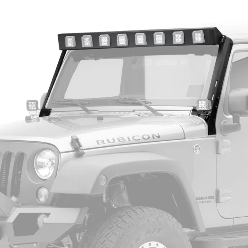 Go Rhino 738300T - WLF 8 Dually, Black, Jeep Accessory